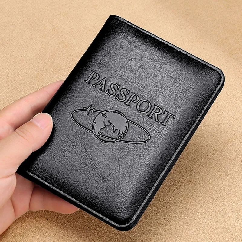 Men'S Accessories Case - Sampul Paspor Kulit Asli Uniseks Dompet