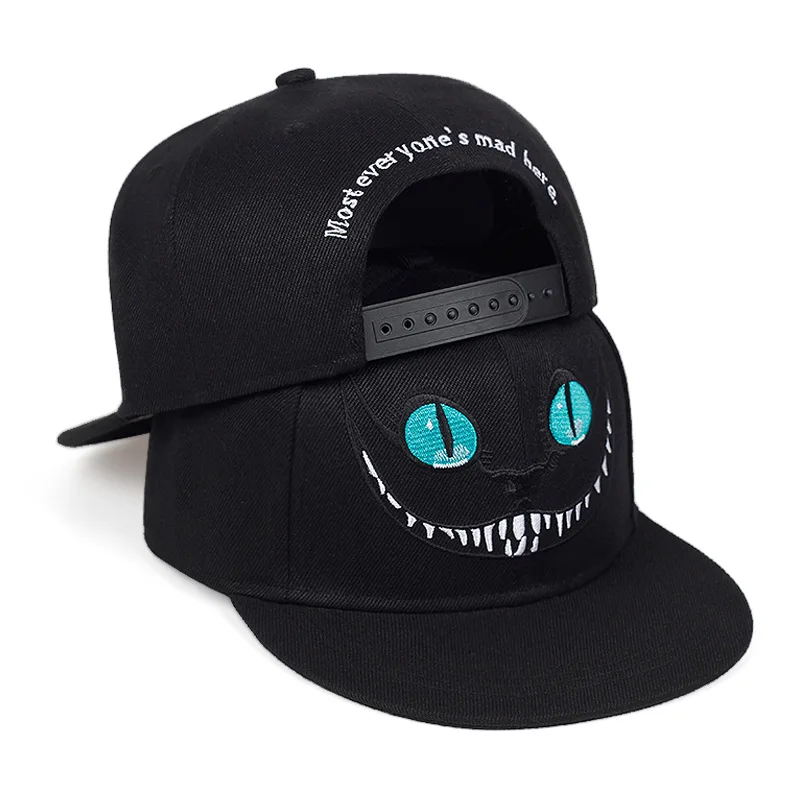 Hat Snapback Cap - Topi Bisbol Kartun Alice In Wonderland