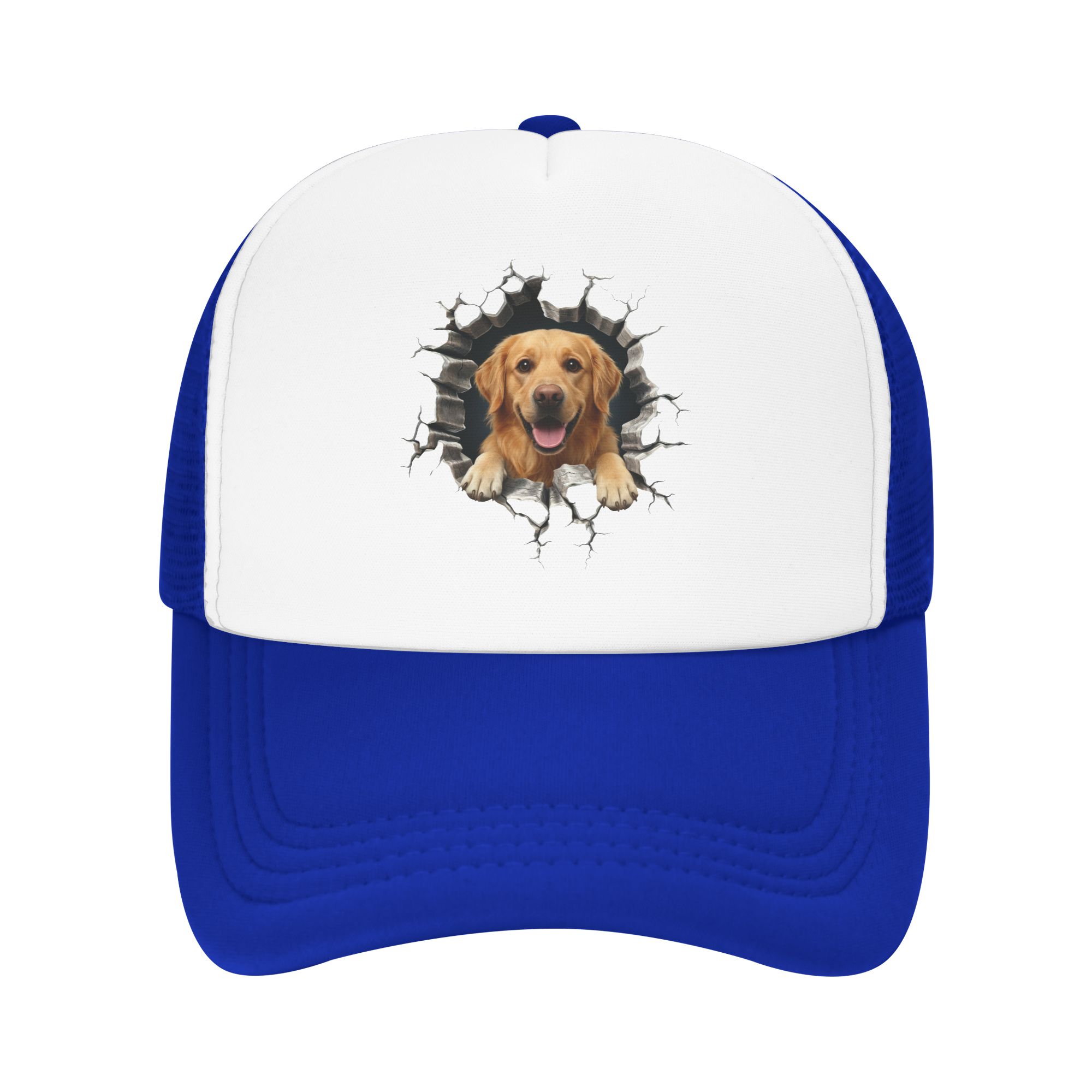 Hat Snapback Cap - Topi Bisbol Golden Retriever untuk Wanita