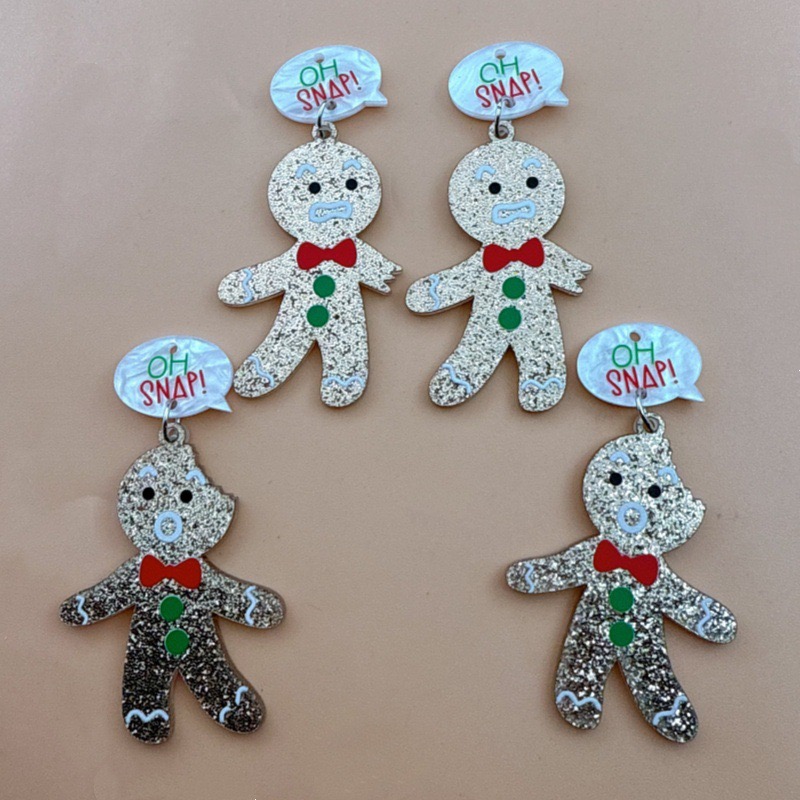 Men Keychain Accessories - 10 Buah Liontin Manusia Roti Jahe