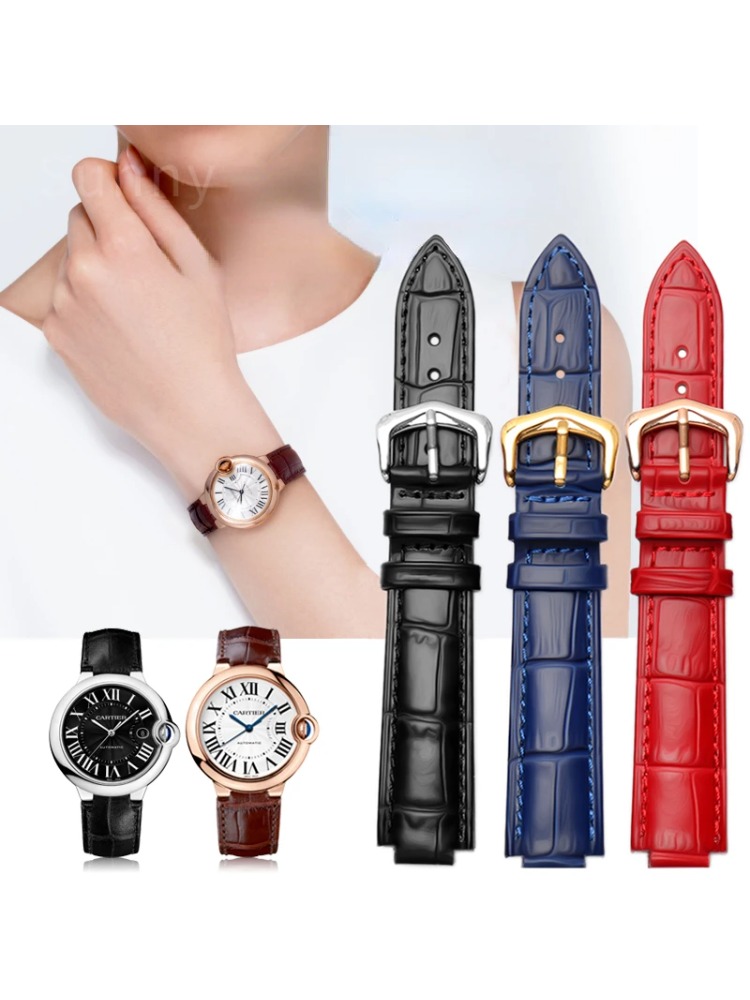 Men'S Accessories Cartier - Tali jam kulit asli untuk Tank