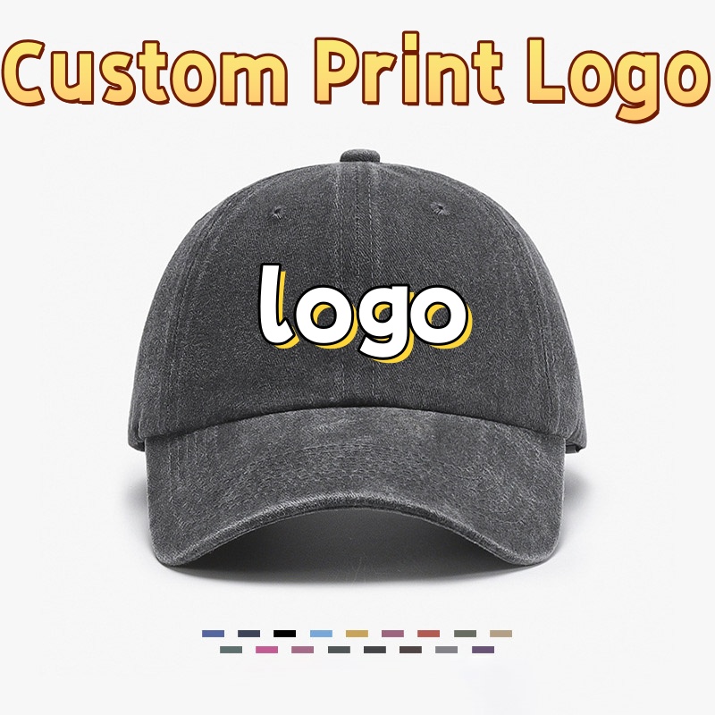 Hat Snapback Cap - Topi Baseball Katun Cuci Motif Seni