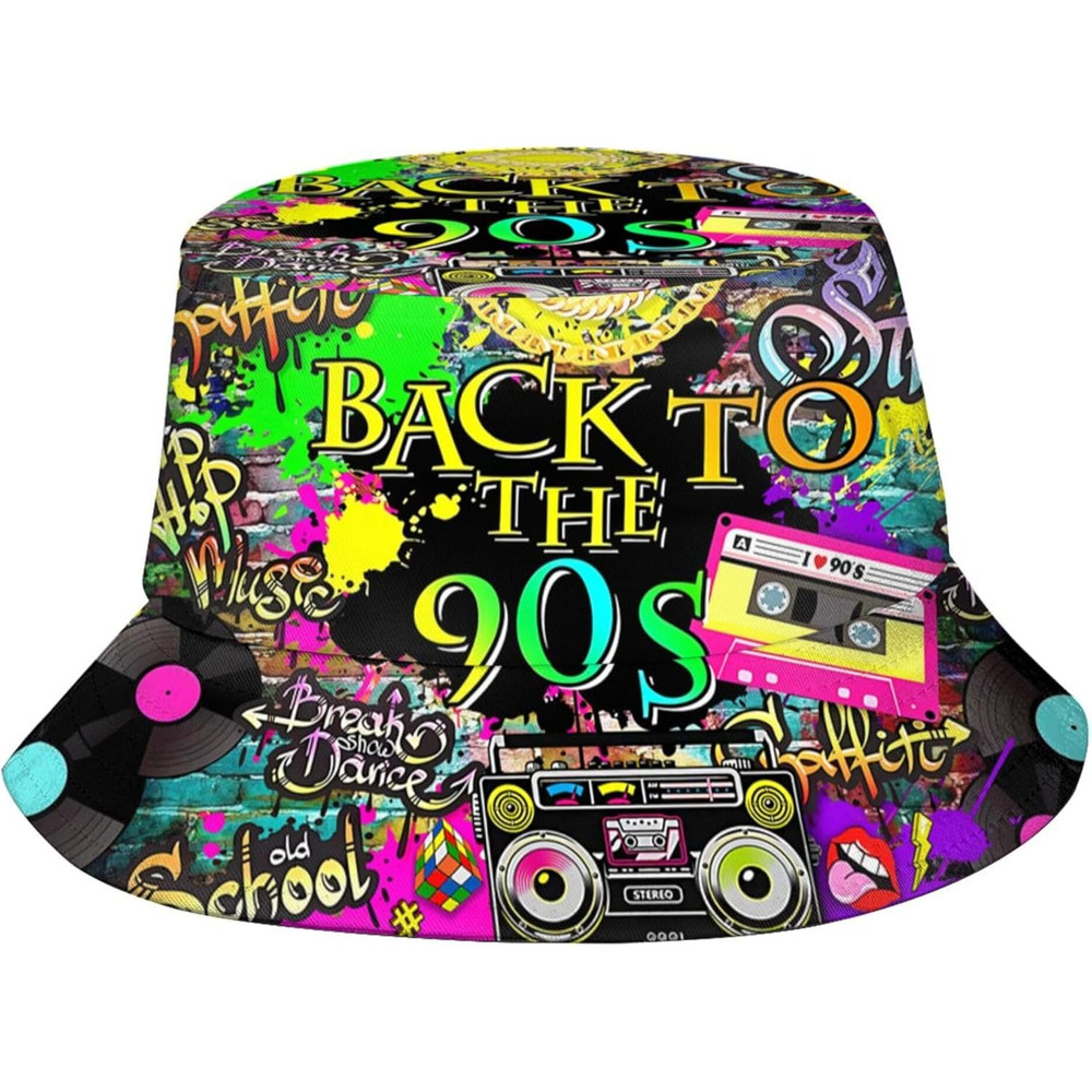 Men'S Accessories In The 80S - Topi Bucket Retro 80S 90S untuk