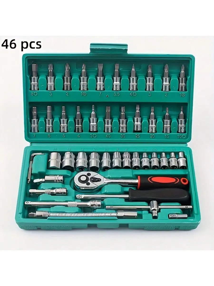 Men'S Accessories Drawer Organizer - Set Kunci Pas Ratchet 46 Buah