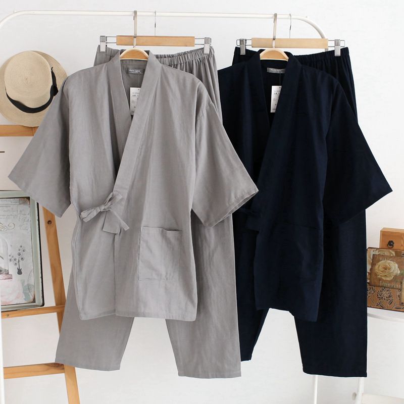 Men'S Kimono Accessories - Celana Kardigan Kimono Gaya Jepang Set