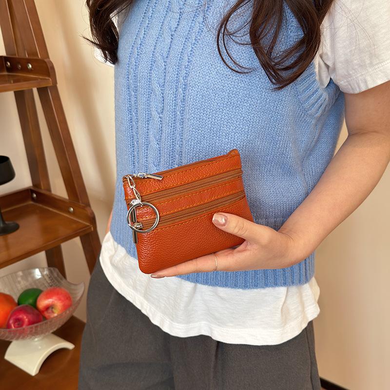 Coin Holder Men - Dompet Koin Portabel Kulit PU dengan