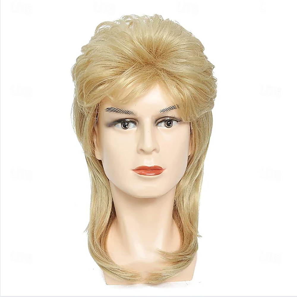 HAIRJOY ​​Wig Rambut Sintetis  - Men'S Accessories In The 80S ulasan dan harga