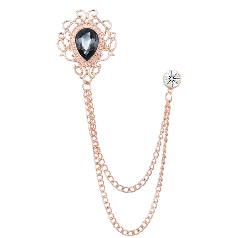 Pin Kerah Kristal Berlian Imit - Men'S Accessories Fashion ulasan dan harga