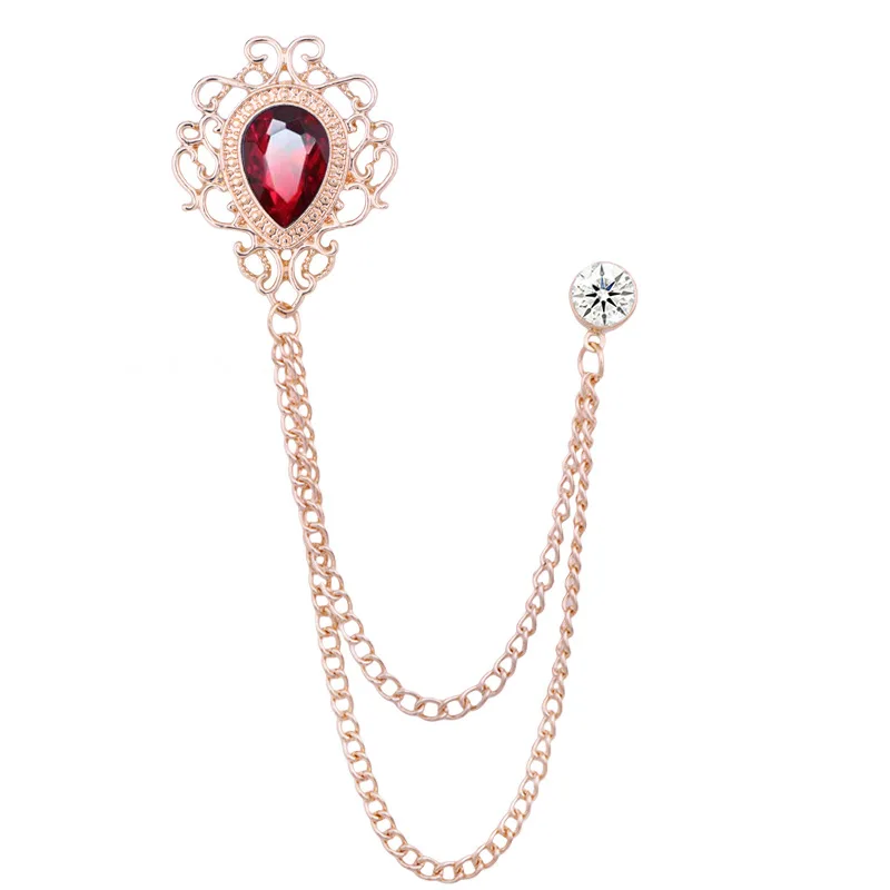 Pin Kerah Kristal Berlian Imit - Men'S Accessories Fashion ulasan dan harga