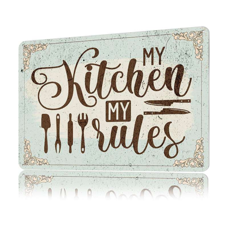 Poster Logam Dapur Saya Aturan - Men Accessories Rule ulasan dan harga