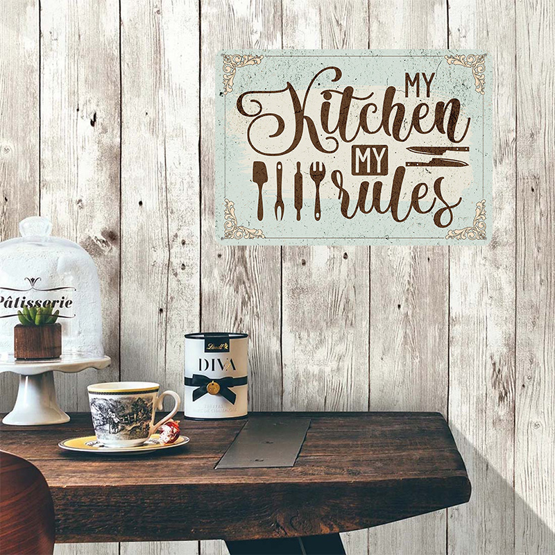 Poster Logam Dapur Saya Aturan - Men Accessories Rule ulasan dan harga