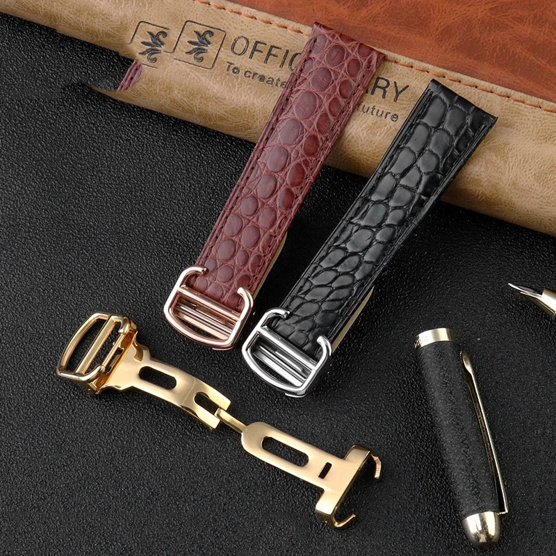 Tali Jam Buaya 16 18 20 22 23  - Men'S Accessories Cartier ulasan dan harga
