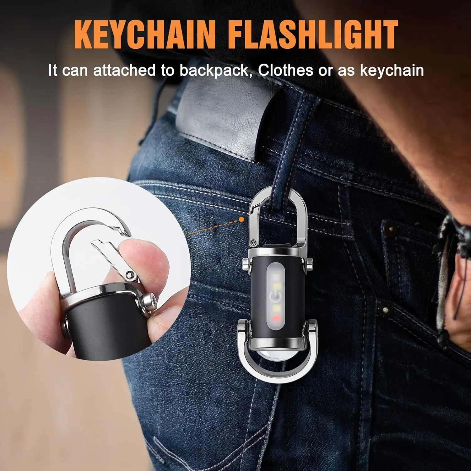 Senter Gantungan Kunci Mini La - Men Keychain Accessories ulasan dan harga