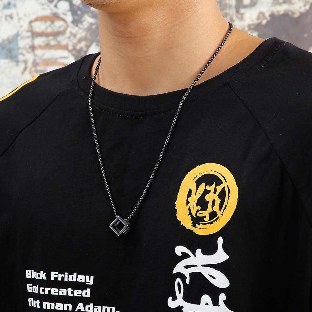 Kalen Kalung Liontin Persegi T - Men Accessories Rule ulasan dan harga
