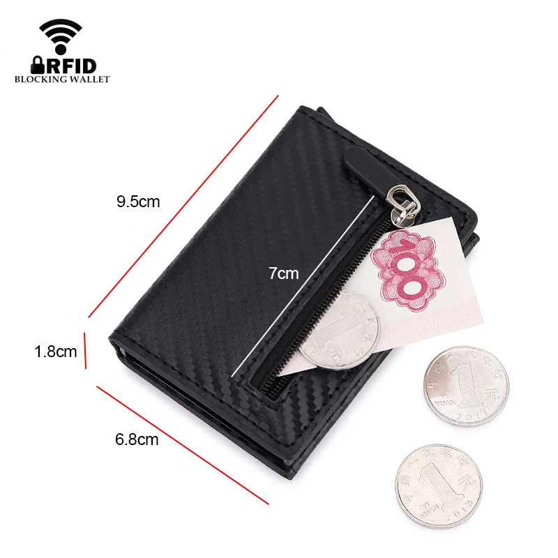 Dompet Kartu RFID Blocking, Te - Coin Holder Men ulasan dan harga