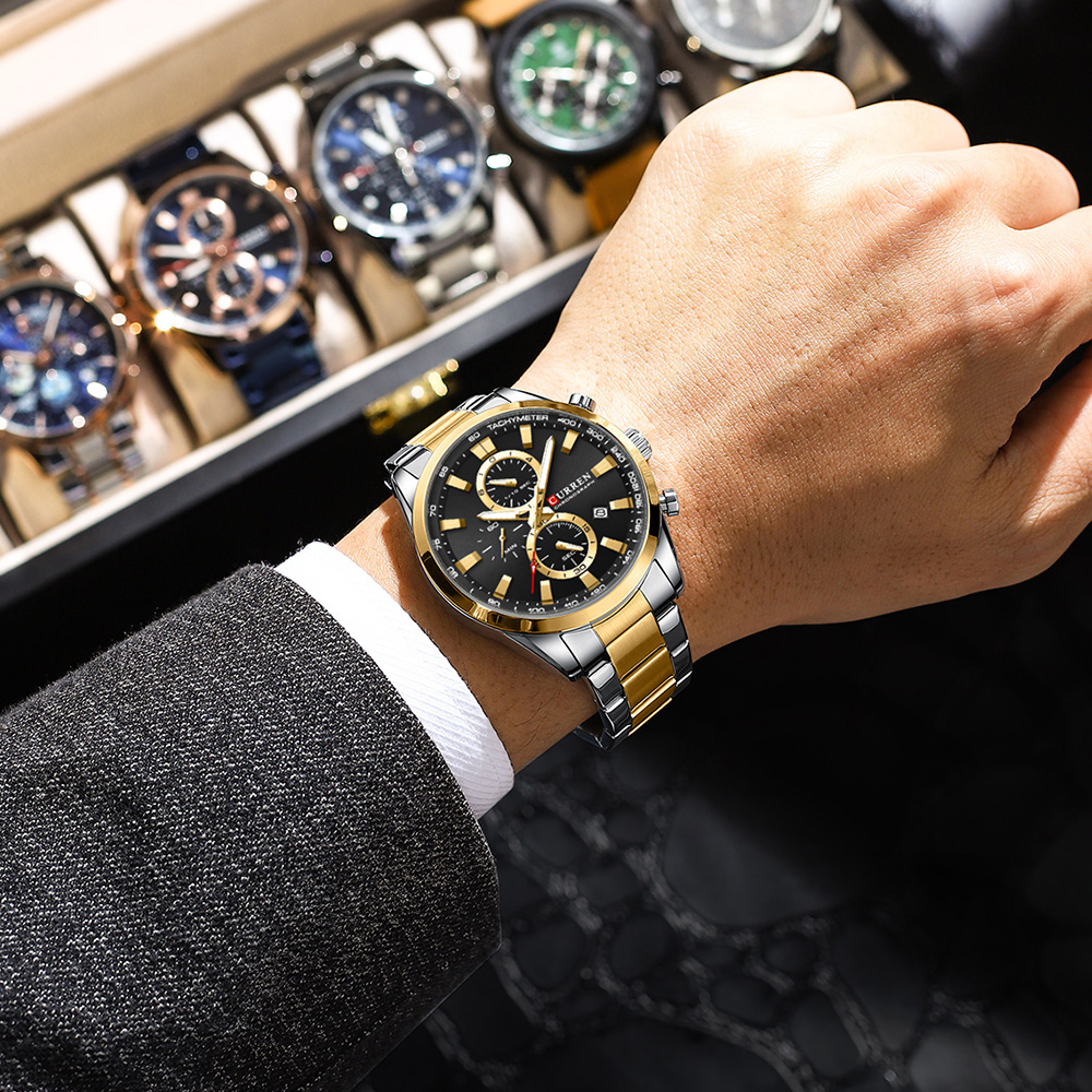 CURREN Jam Tangan Olahraga Chr - Men'S Accessories Fashion ulasan dan harga