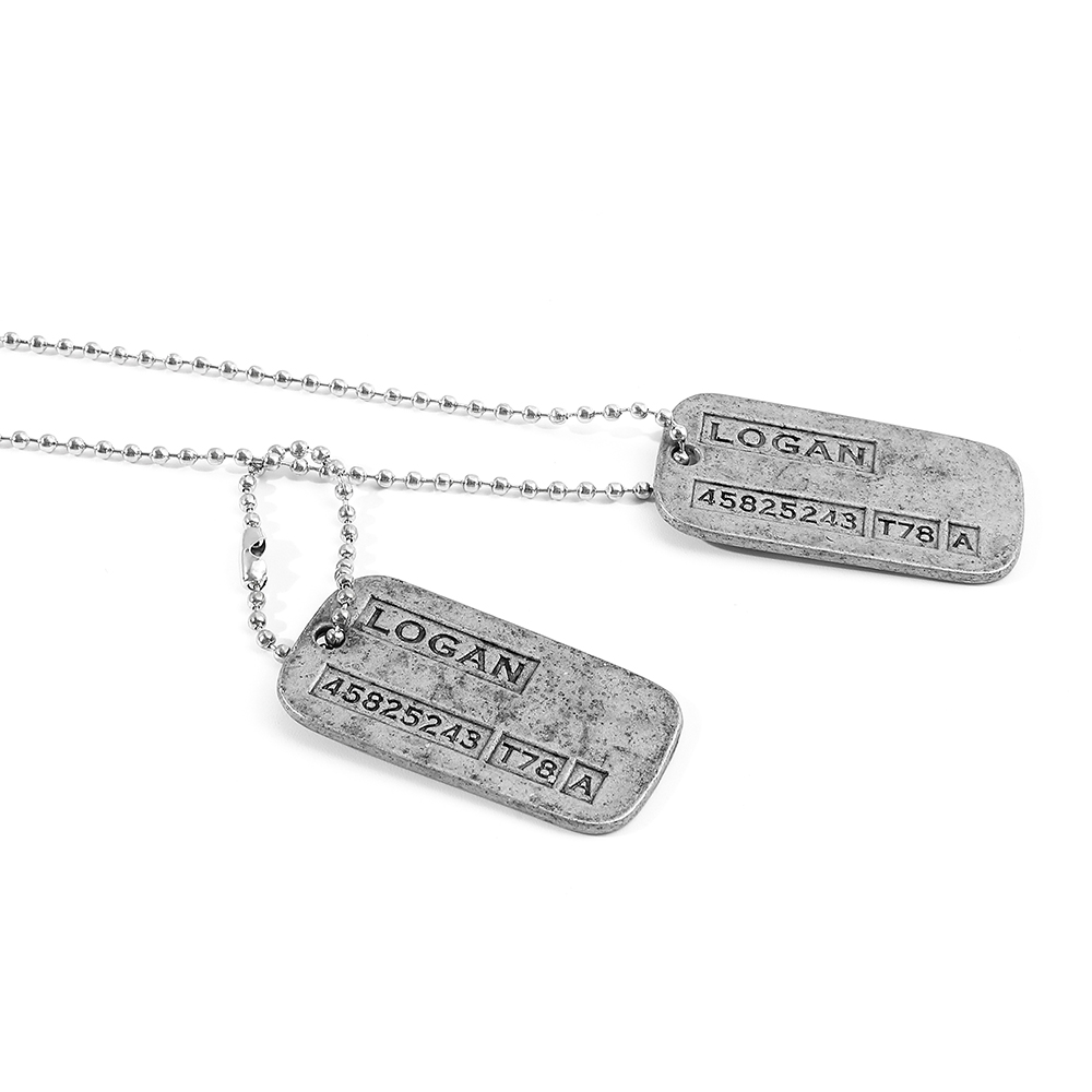 Kalung Kartu Militer X-Men Wol - Men'S Accessories Fashion ulasan dan harga