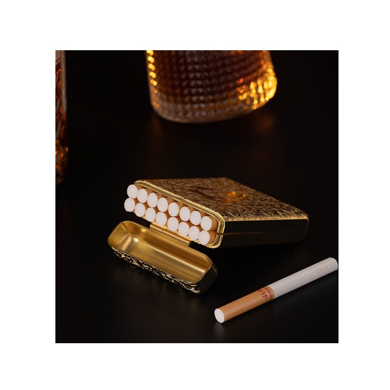Kotak Rokok Logam Ukiran Retro - Men'S Accessories ulasan dan harga