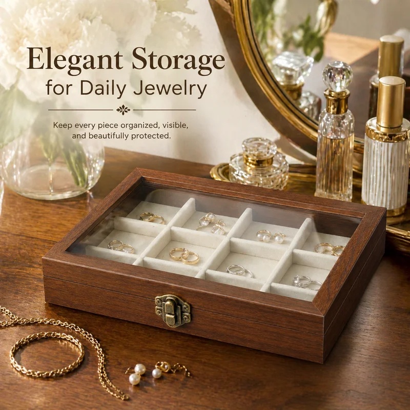 Organizer Perhiasan Beludru Mo - Men'S Accessories Drawer Organizer ulasan dan harga