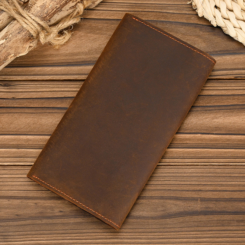 Dompet Panjang Kulit Crazy Hor - Coin Holder Men ulasan dan harga