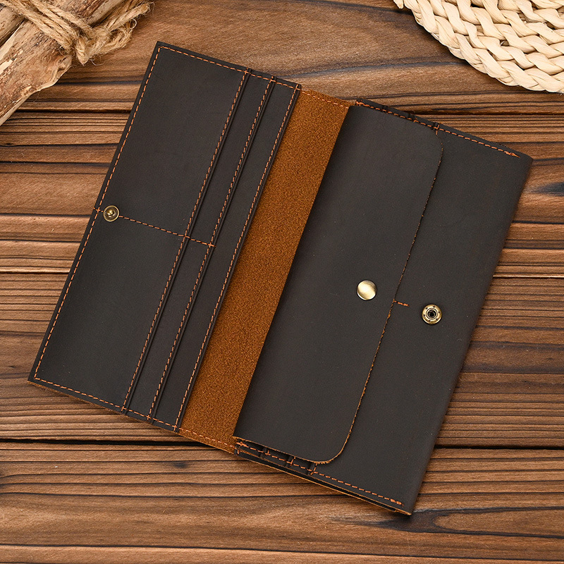 Dompet Panjang Kulit Crazy Hor - Coin Holder Men ulasan dan harga