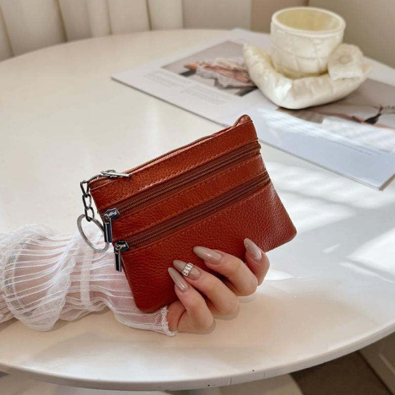 Dompet Koin Portabel Kulit PU  - Coin Holder Men ulasan dan harga