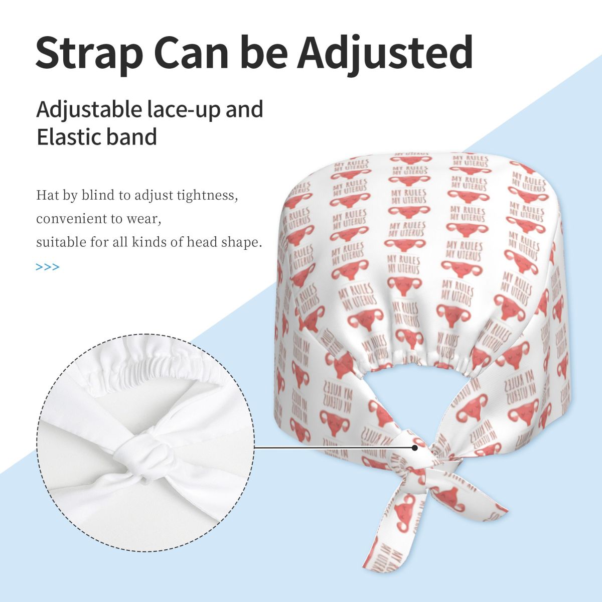Topi Medis My Uterus My Rules  - Men Accessories Rule ulasan dan harga