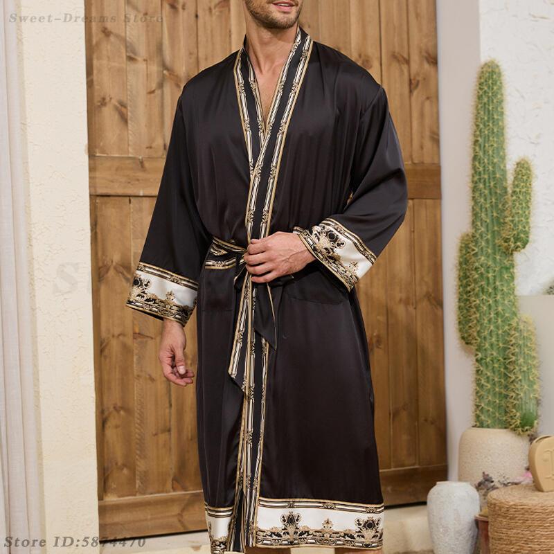 Set Piyama Jubah Panjang Pria  - Men'S Kimono Accessories ulasan dan harga