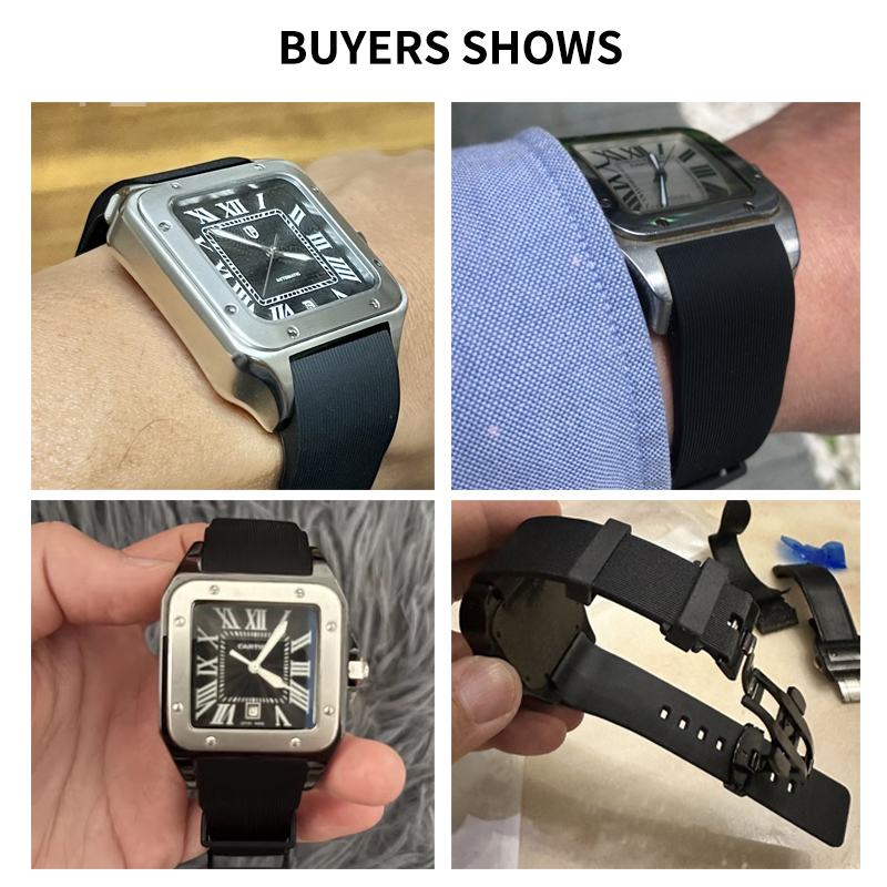 Tali Jam Tangan Silikon Hitam  - Men'S Accessories Cartier ulasan dan harga